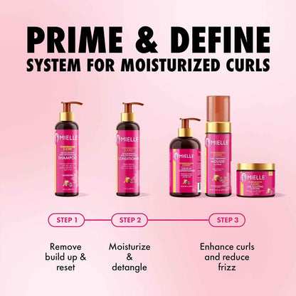 Mielle Organics Pomegranate & Honey Detangling & Moisturizing Shampoo - Curly Hair Shampoo for Women - Enriched with Honey & Babassu Oil to Lift Dirt, Loosen Tangles & Retain Moisture (12 Fl Oz)