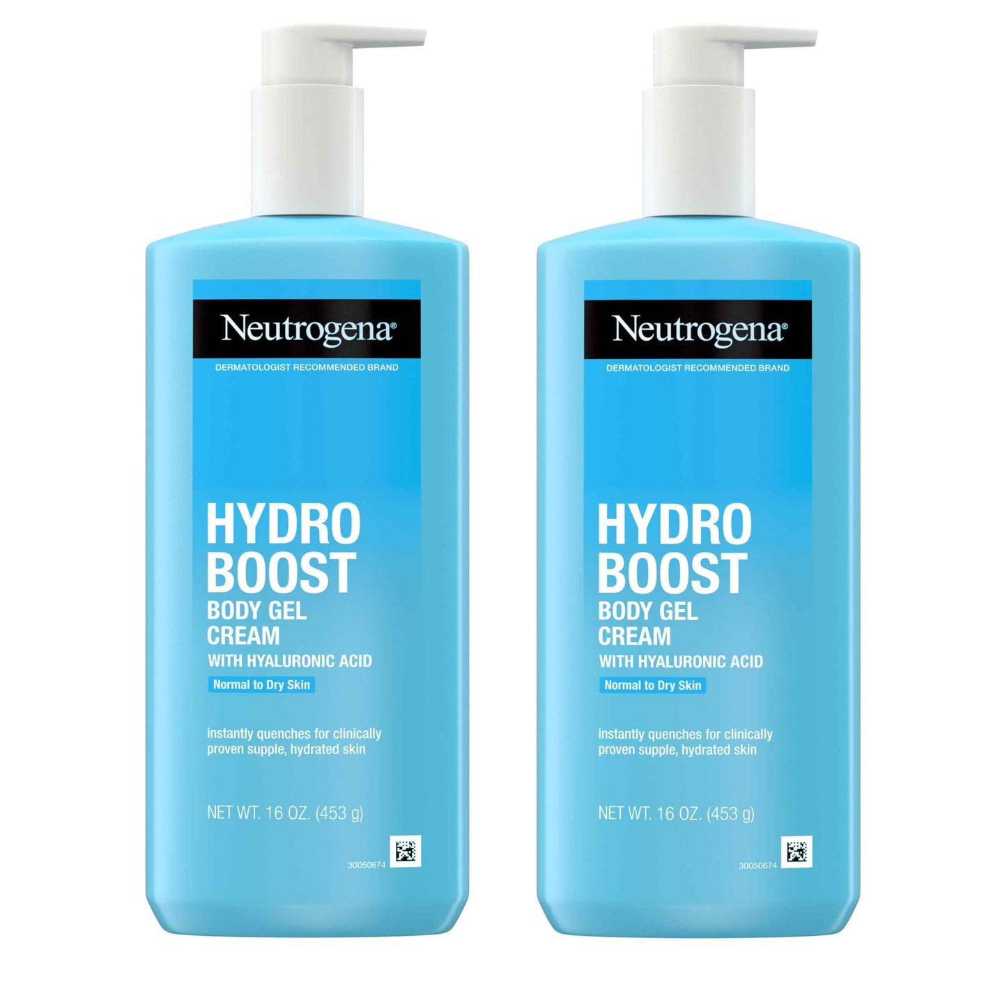 Neutrogena Hydro Boost Body Gel Cream, Hydrating Body Lotion with Hyaluronic Acid for Normal to Dry Skin, Hyaluronic Acid Lightweight Moisturizer