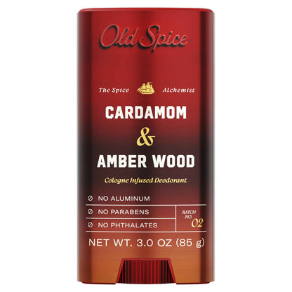 Old Spice Aluminum Free Deodorant for Men, The Spice Alchemist Collection, 24/7 Cologne Infused Scent, No Trade Off Formula, Free of Parabens & Phthalates