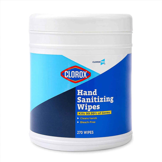 Clorox Pro Alcohol Free Hand Sanitizer Wipes with BZK, Gentle Bleach-Free Sanitizing Wipes for Hands - 0.13% BZK Formula, FDA Registered, Resealable Bulk Canister