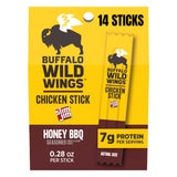 Slim Jim Chicken Sticks, Buffalo Wild Wings Honey BBQ Seasoned, 7g Protein per Serving, Snack Size, Father's Day Snack Gift for Dad