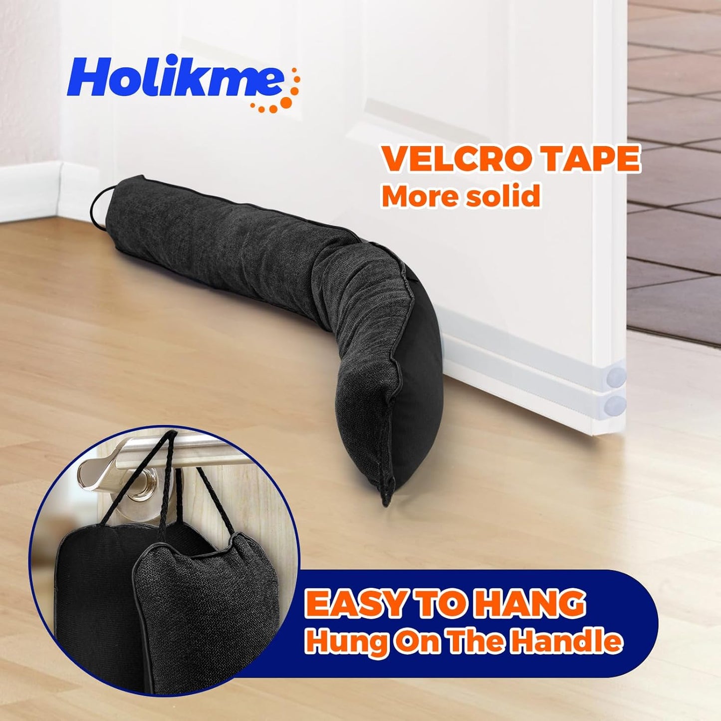 Holikme_Weighted_Door_Draft_Stopper_36_inch,_Heavy_Duty_Under_Door_Draft_Blocker_Bottom_Door_Seal_Noise_and_Air,_Door_Draft_Control_Supplies_Saving_Energy,_Black
