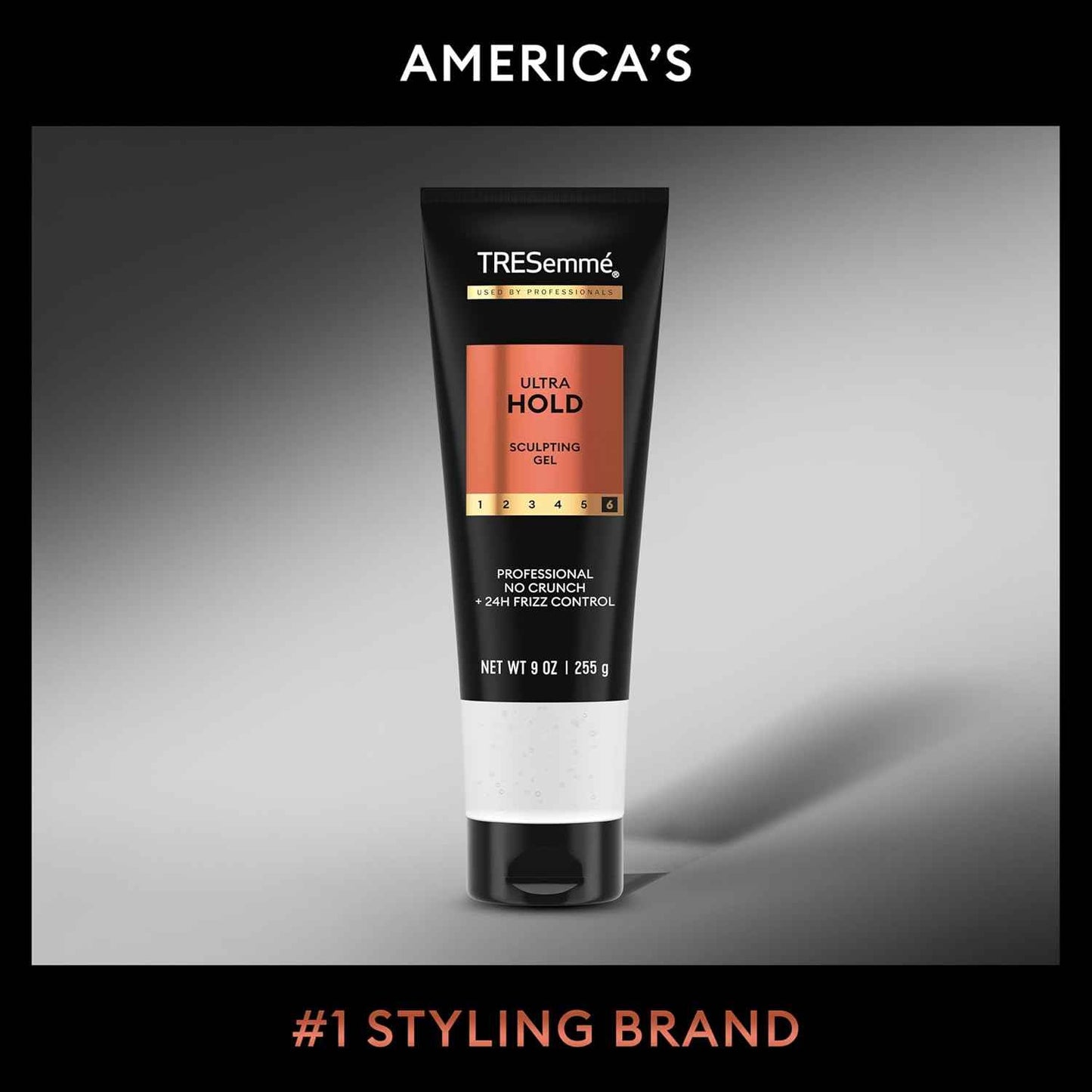 TRESemmé Gel Ultra Hold for 24H Frizz Control, with Pro Lock Technology, 9 oz