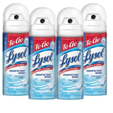 Lysol To Go Disinfectant Spray, Travel Size Sanitizing, For On-the-Go Disinfecting and Deodorizing, Crisp Linen