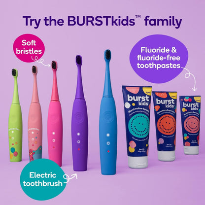 BURST_Bubblegum_Bonanza_Kids_Toothpaste_with_Fluoride_(4oz)_|_Great_Tasting_|_Flavored_for_Children_&_Toddlers_|_Anticavity_|_Dye_Free_&_Vegan_|_Safe_for_Kids_Ages_2+