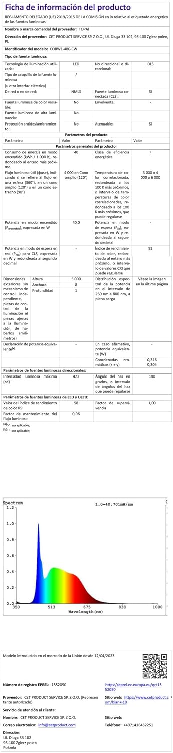 TOPAI_12V_COB_LED_Strip_Light_Warm_White/Natural_White/Cool_White/Blue/Green/Red_Waterproof_IP65_480LEDs/M_Super_Bright_4000Lm_CRI>90_16.4ft/5M_Dotless_High_Density_Cuttable_Flexible_for_Cabinet_Home_DIY_Lighting_Projects