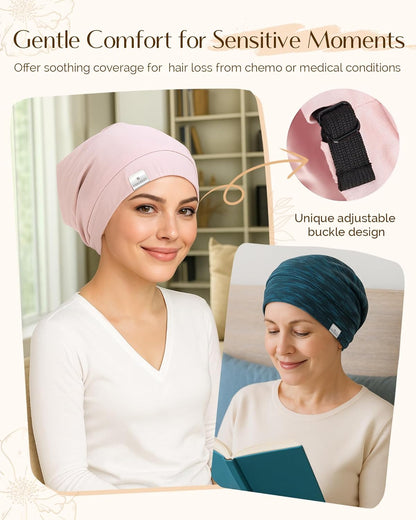 YANIBEST_Hair_Cover_Bonnet_Satin_Sleep_Cap_-_Adjustable_Stay_on_Silk_Lined_Slouchy_Beanie_for_Night_Sleeping_Surgical_Hats_Pure_Black