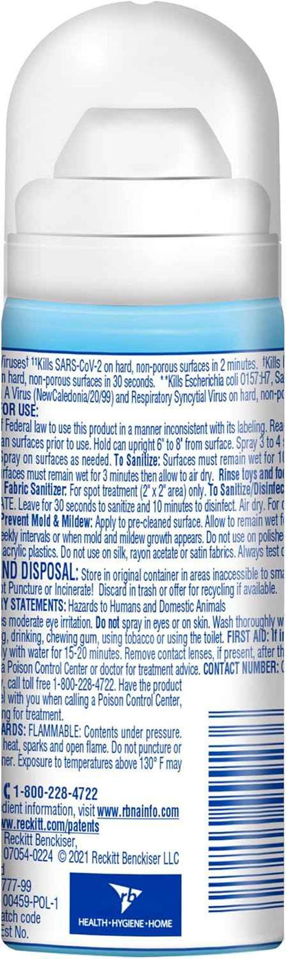 Lysol To Go Disinfectant Spray, Travel Size Sanitizing, For On-the-Go Disinfecting and Deodorizing, Crisp Linen
