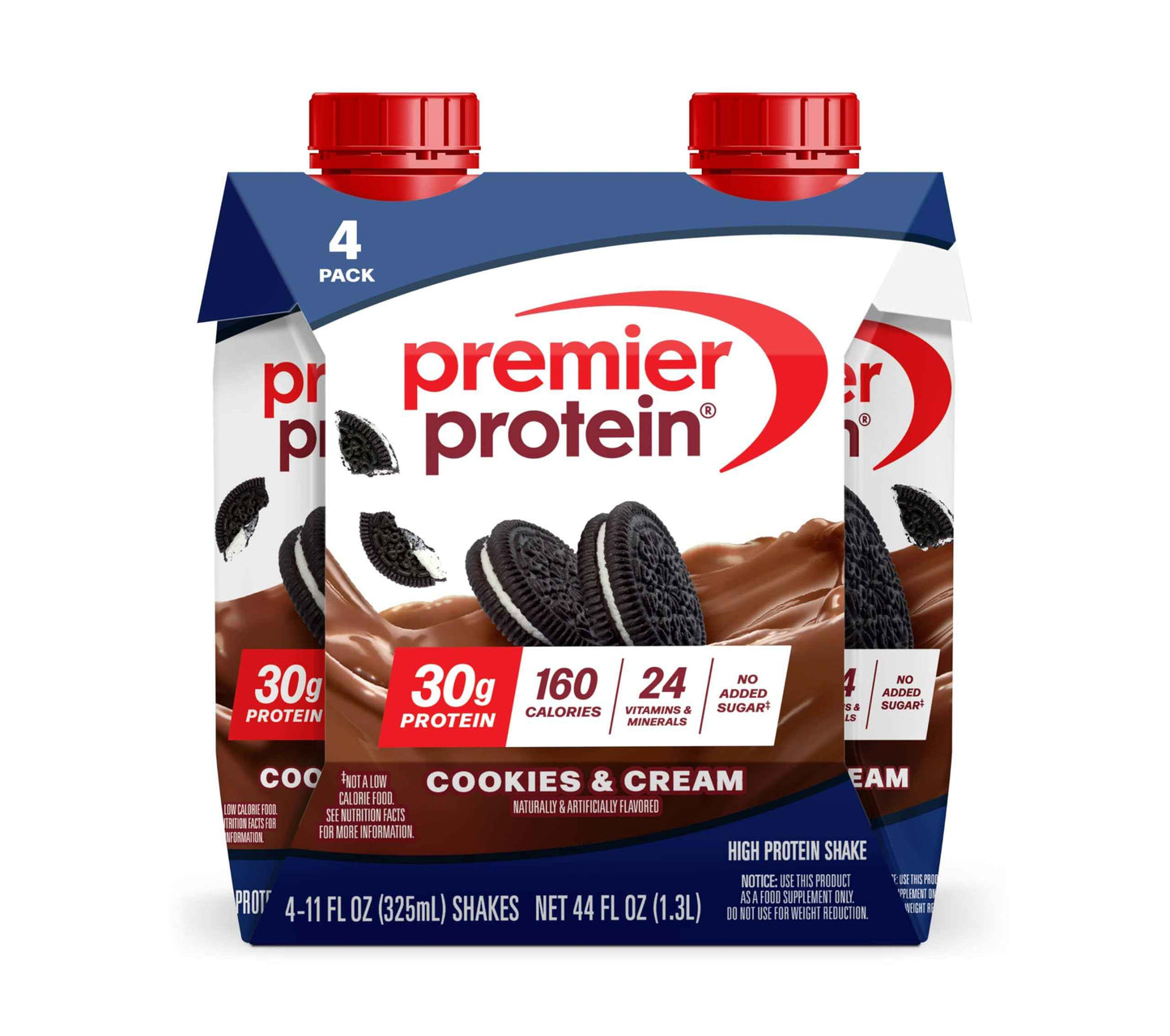 Premier Protein Shake, 30g Protein, No Added Sugar, 24 Vitamins & Minerals to Support Immune Health, Gluten-Free, 11 fl oz