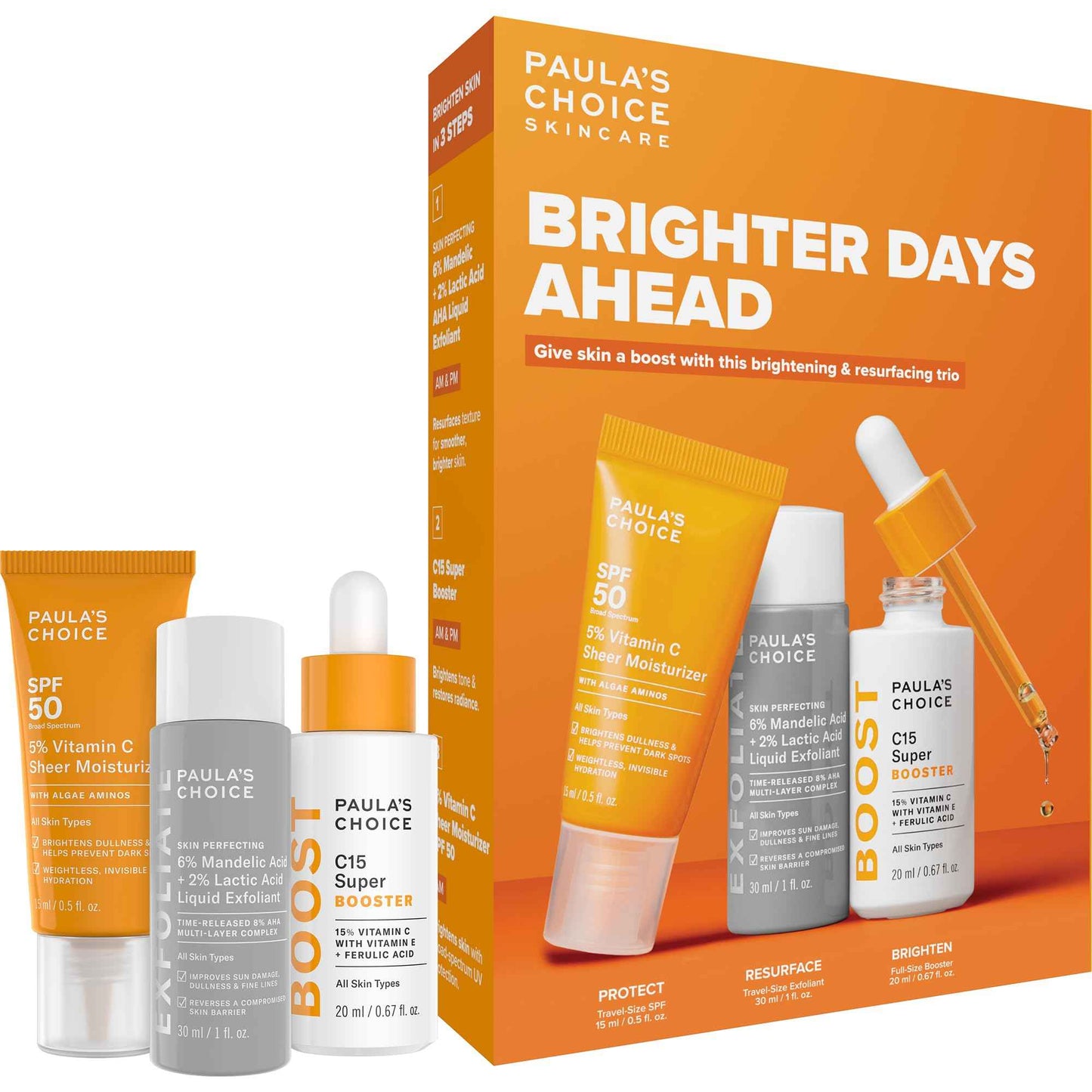 Paula's Choice BOOST C15 Super Booster, 15% Vitamin C Serum for Face, Face Serum with Vitamin E & Ferulic Acid for Discoloration & Glow, Fragrance-Free