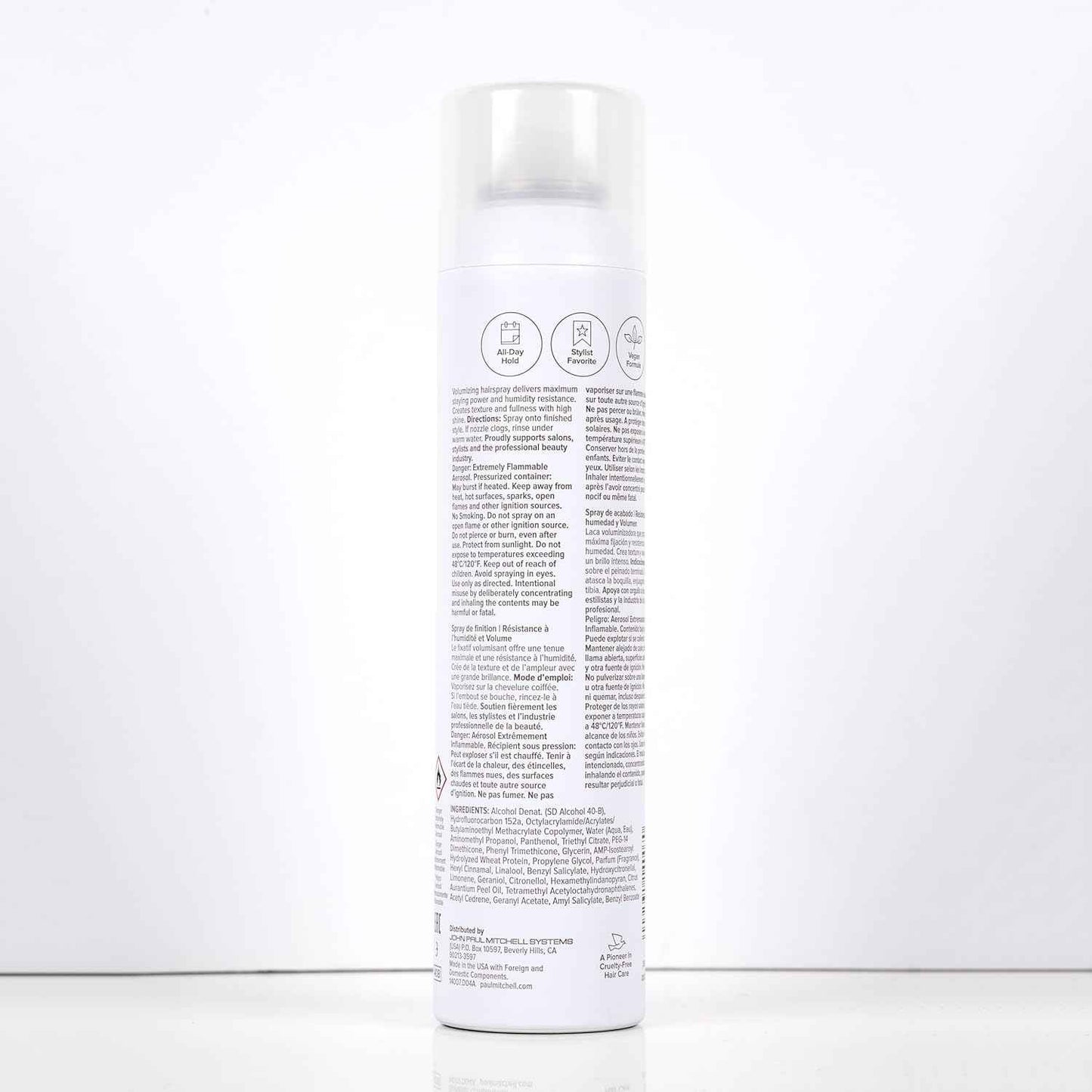 Paul Mitchell Extra-Body Firm Hairspray, Extreme Hold, Maximum Volume + Humidity Resistance, For Fine Hair, 9.5 oz