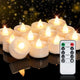 Warm White Glow, White Base - Pack of 12