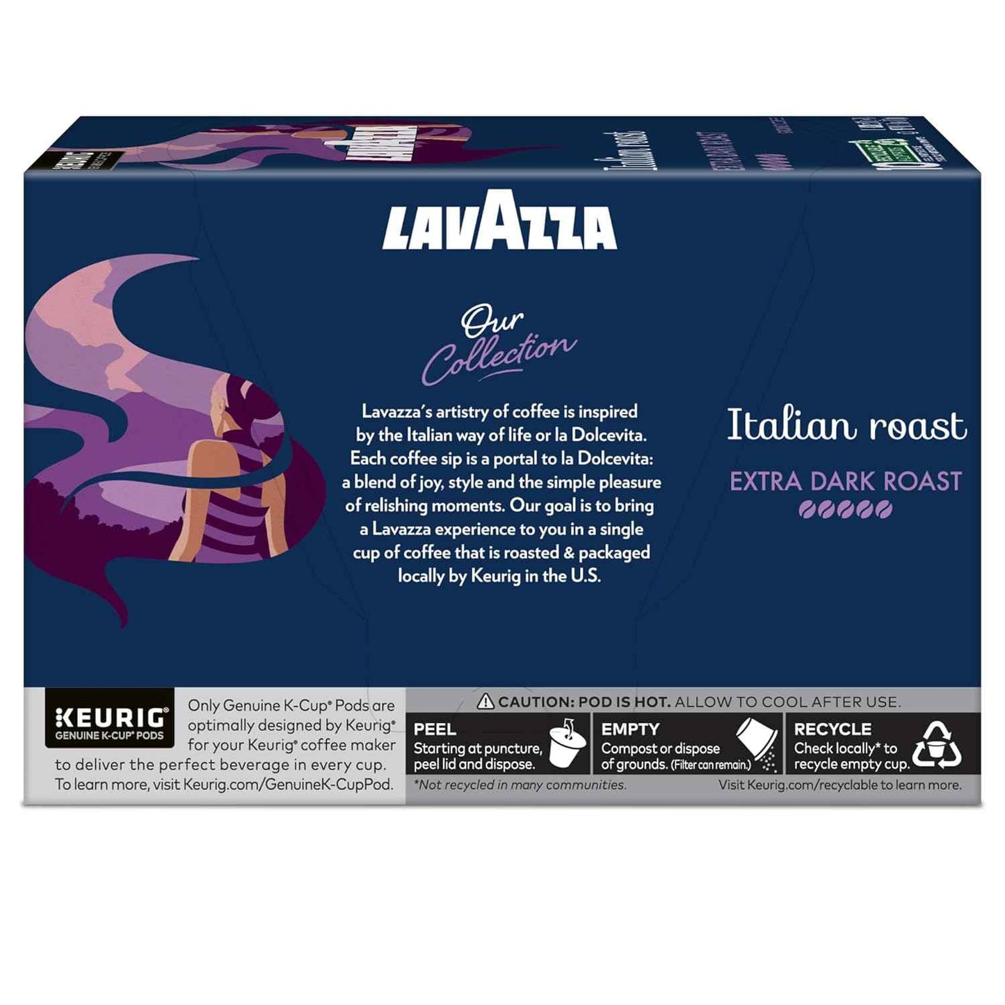 Lavazza Italian Roast, Keurig Single Serve K-Cup Pods