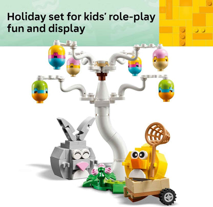 LEGO Easter Bunny and Chick Egg Hunt Building Toy for Girls & Boys - Springtime Playset for Kids, Ages 8+ - Basket Stuffer or Gift Idea for Easter - 40808