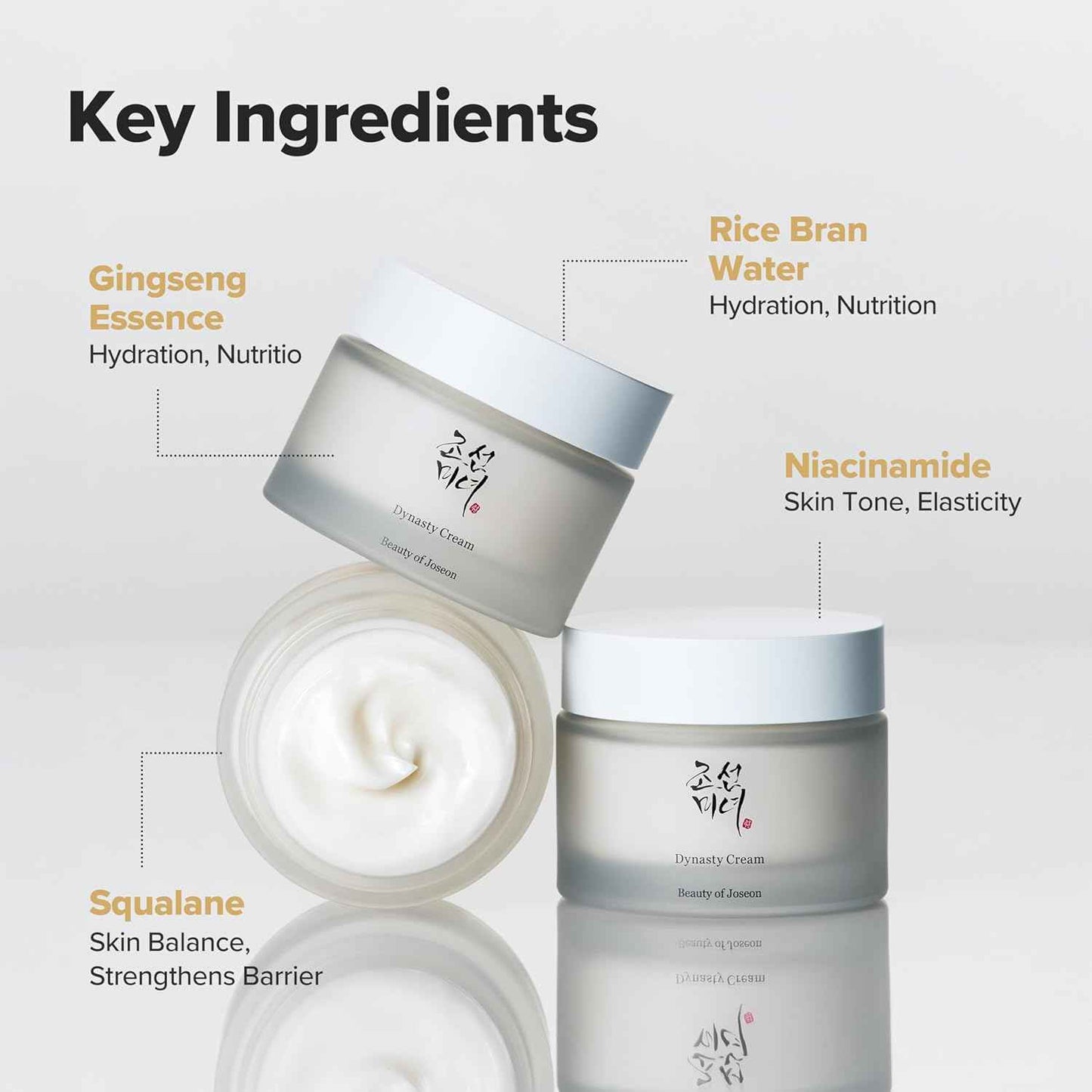 Beauty of Joseon Dynasty Cream Hydrating Face Moisturizer for Dry, Sensitive Skin, Korean Skincare for Men and Women