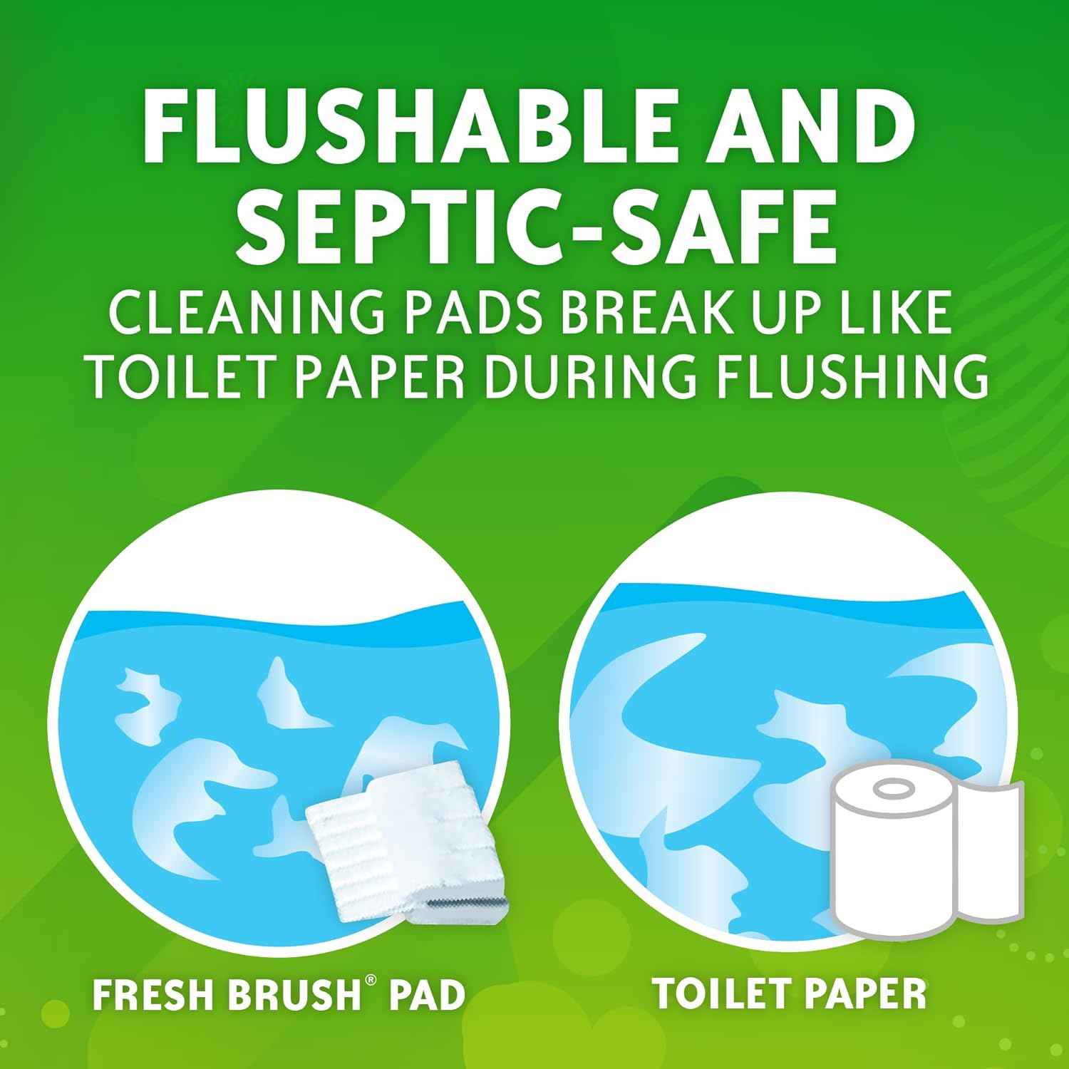 Scrubbing Bubbles Toilet Bowl Cleaning System with Flushable & Disposable Cleaner Refill Pads, Fights Odors and Helps Remove Limescale & Hard Water Stains, Citrus Scent