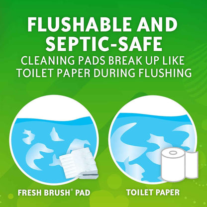 Scrubbing Bubbles Toilet Bowl Cleaning System with Flushable & Disposable Cleaner Refill Pads, Fights Odors and Helps Remove Limescale & Hard Water Stains, Citrus Scent