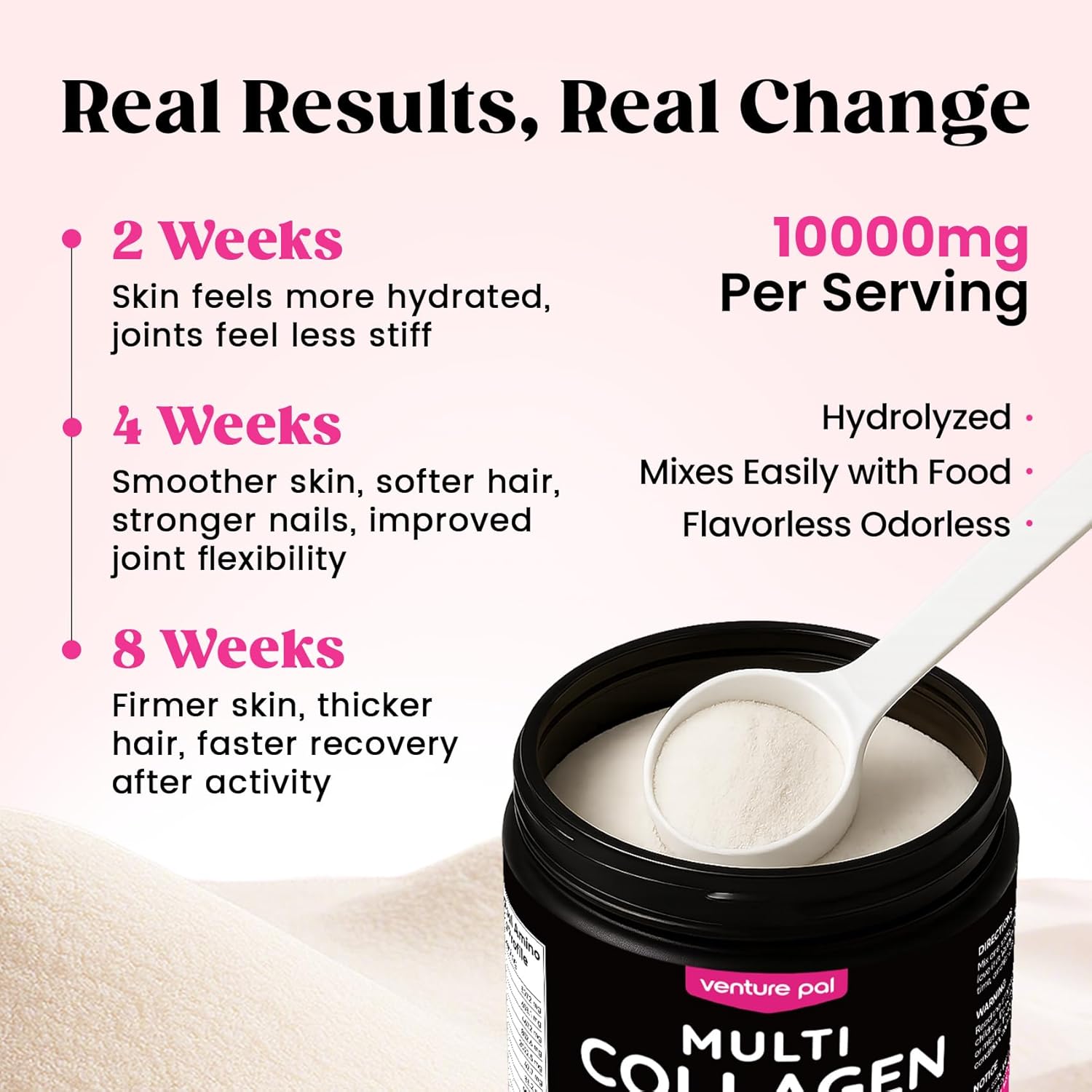 Venture_Pal_Multi_Collagen_Powder_Type_I,_II,_III,_V,_X_–_Hydrolyzed_Collagen_Peptides_MSM,_GC,_Hyaluronic_Acid_Vitamin_C_|_Collagen_Supplement_for_Women_|_Joint,_Hair,_Skin_&_Nail_Support_|_Non-GMO
