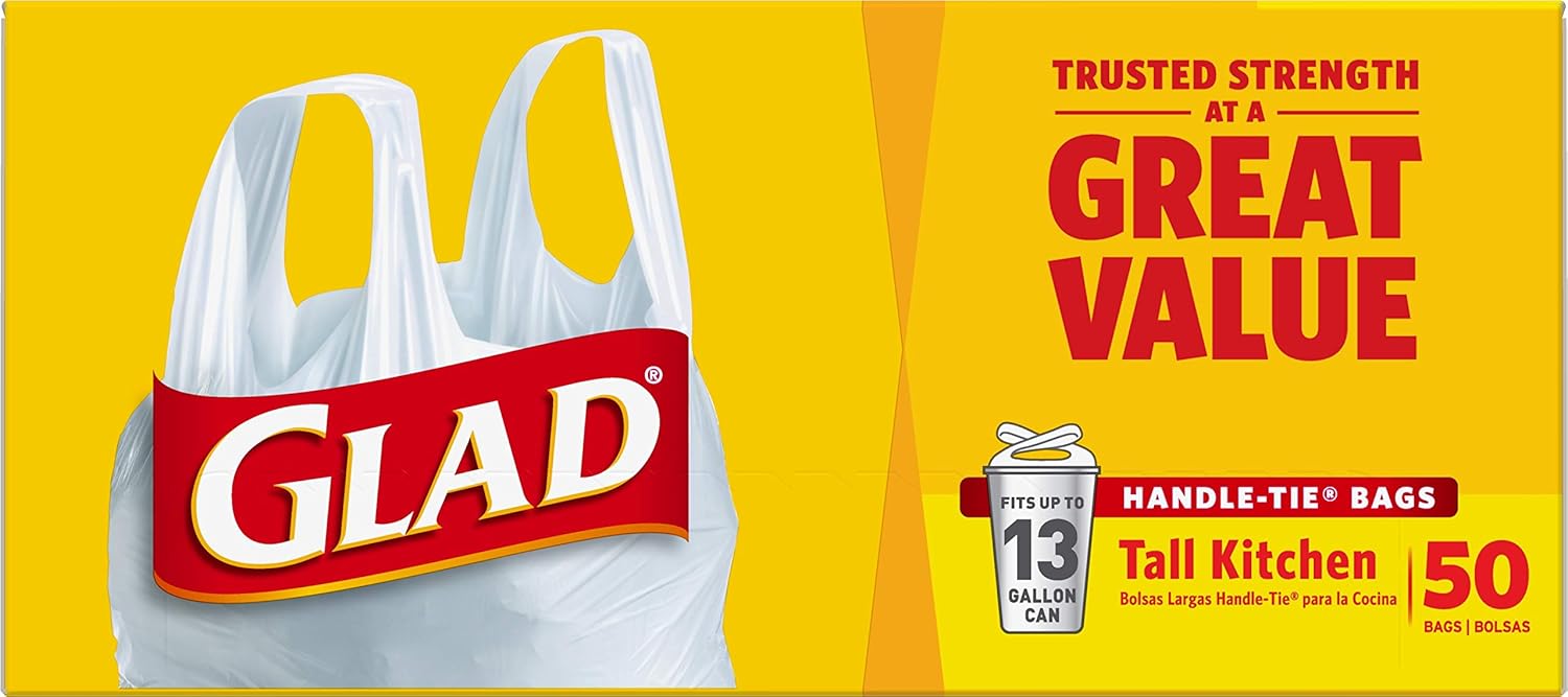 Glad_Tall_Kitchen_Trash_Bags_13_Gallon,_Unscented_Garbage_Bags,_Handle-Tie,_50_Count