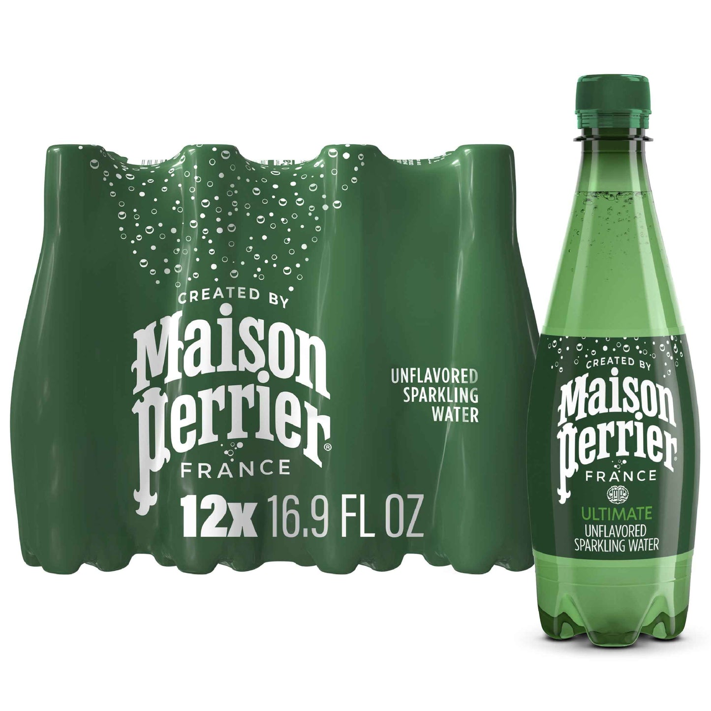 Maison Perrier Sparkling Water, 16.9 FL OZ Plastic Water Bottle