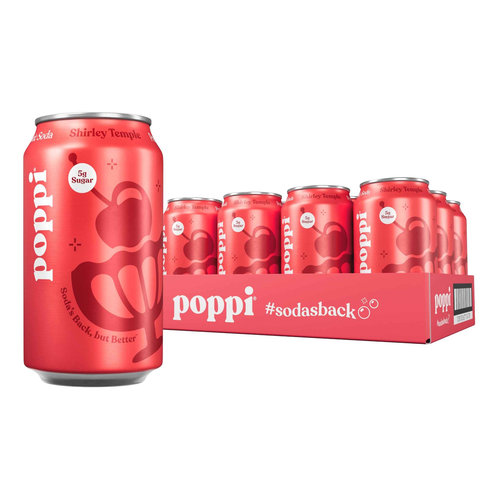 Poppi Sparkling Prebiotic Soda Beverage with Apple Cider Vinegar, Seltzer Water and Fruit Juice