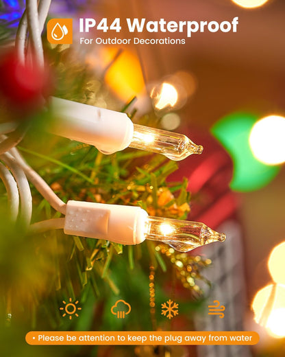 Minetom_Clear_Christmas_Lights_Set_100_Count_25_Feet_Incandescent_Bulb_Mini_String_Lights_for_Indoor_Christmas_Tree_Garland_Birthday_Wedding_Party_Festival_Decoration,_White_Wire