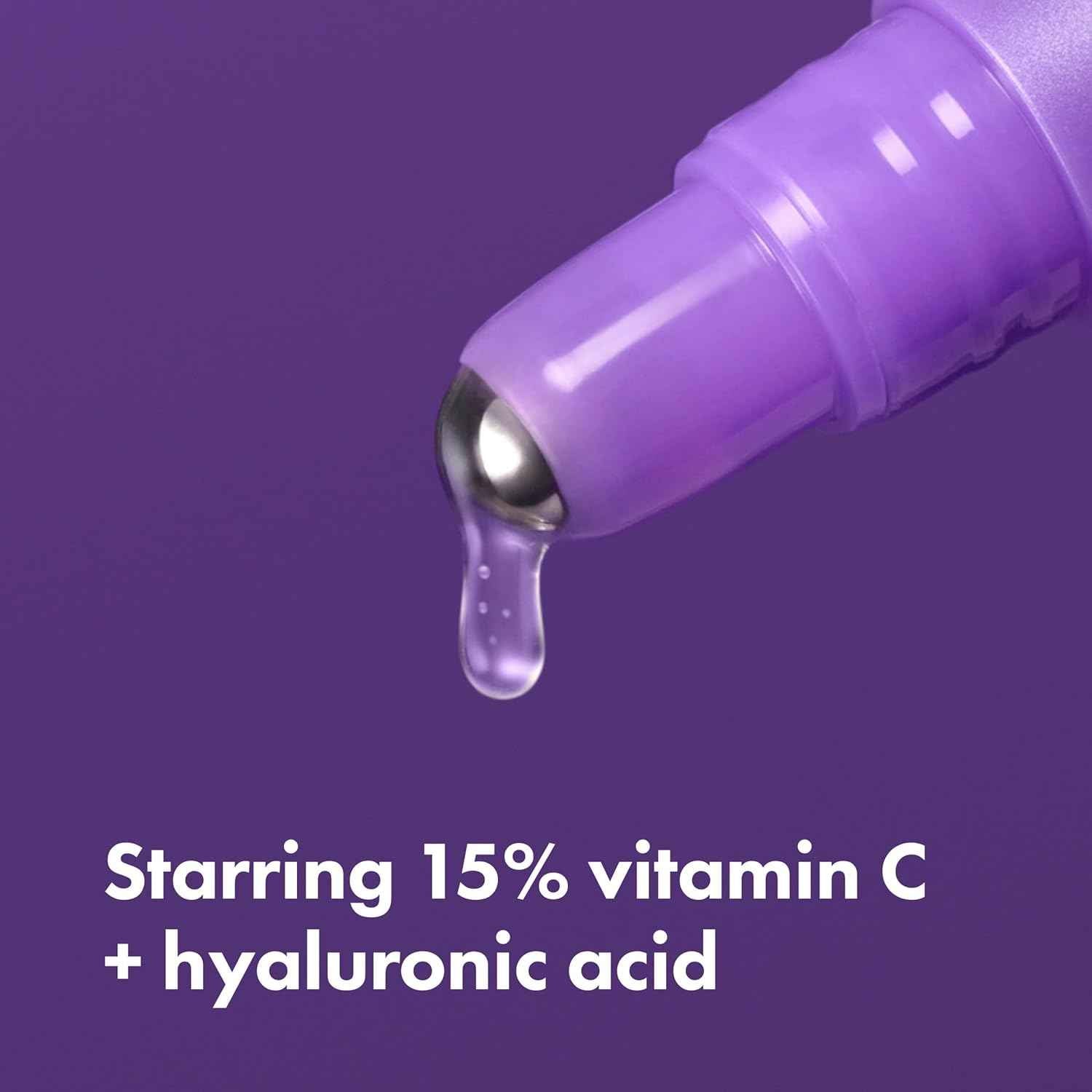 Hero Cosmetics Dark Spot Correct Spot-Fading 15% Vitamin C plus Hyaluronic Acid Serum. Improves the Look of Post Blemish Marks in 7 Days. Twist Applicator and Rollerball Tip for Easy Application. 10mL