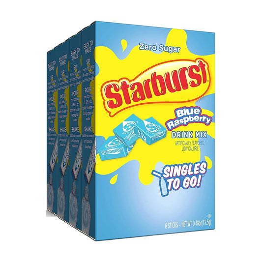 Starburst_Blue_Raspberry_Singles_To_Go_Drink_Mix,_0.59_OZ,_6_CT_(Pack_of_4)