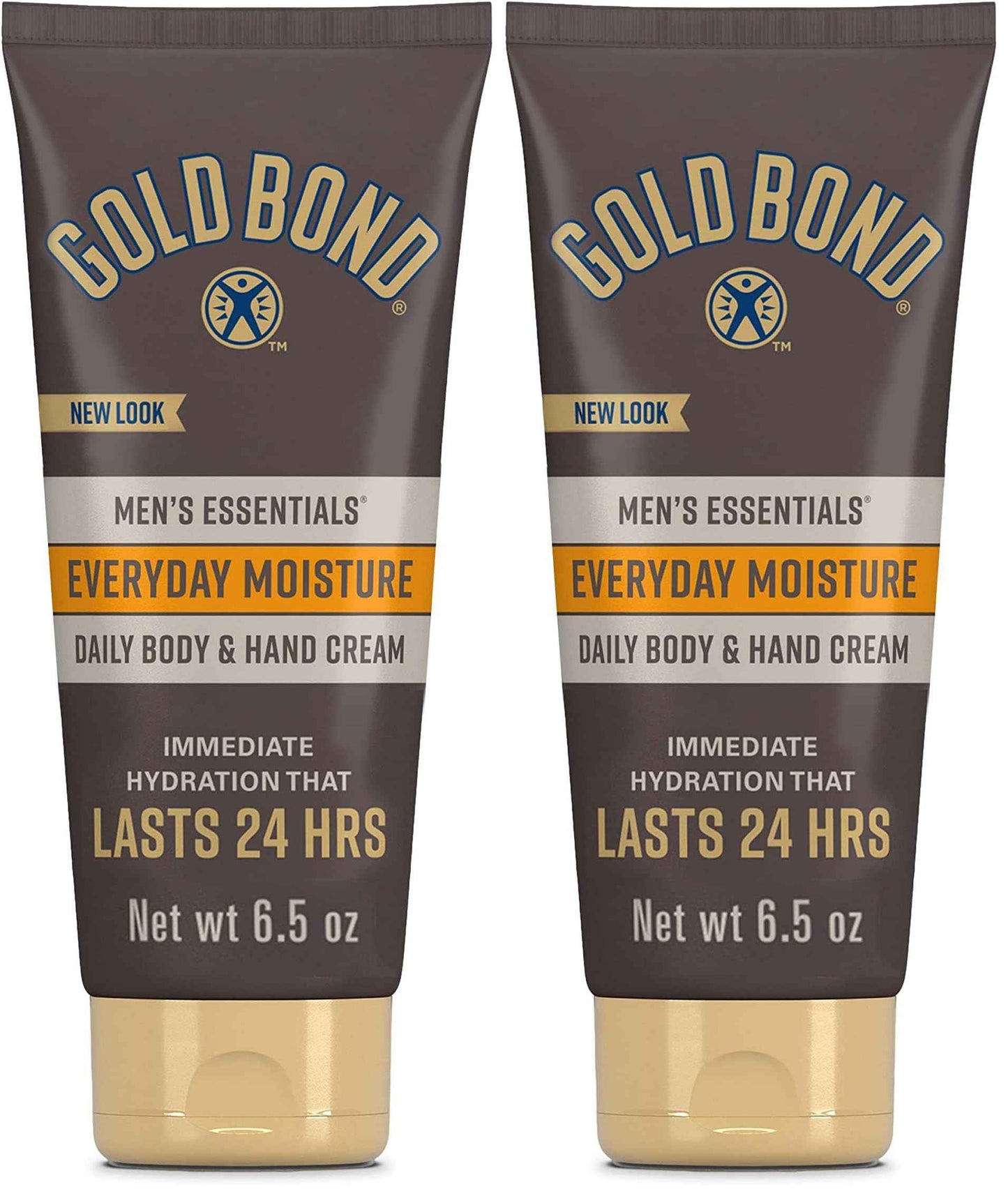 Gold Bond Men's Essentials Everyday Moisture Daily Body & Hand Cream, 6.5 oz., With Vitamin C