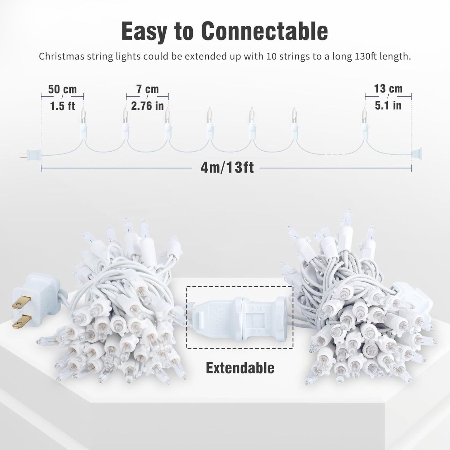 Hopolon_Clear_Christmas_Lights_Set,2Pack_50Count_13Feet_Incandescent_Bulb_Mini_String_Lights_with_White_Wire_for_Indoor_Christmas_Tree_Garland_Birthday_Wedding_Party_Festival_Decoration,Warm_White