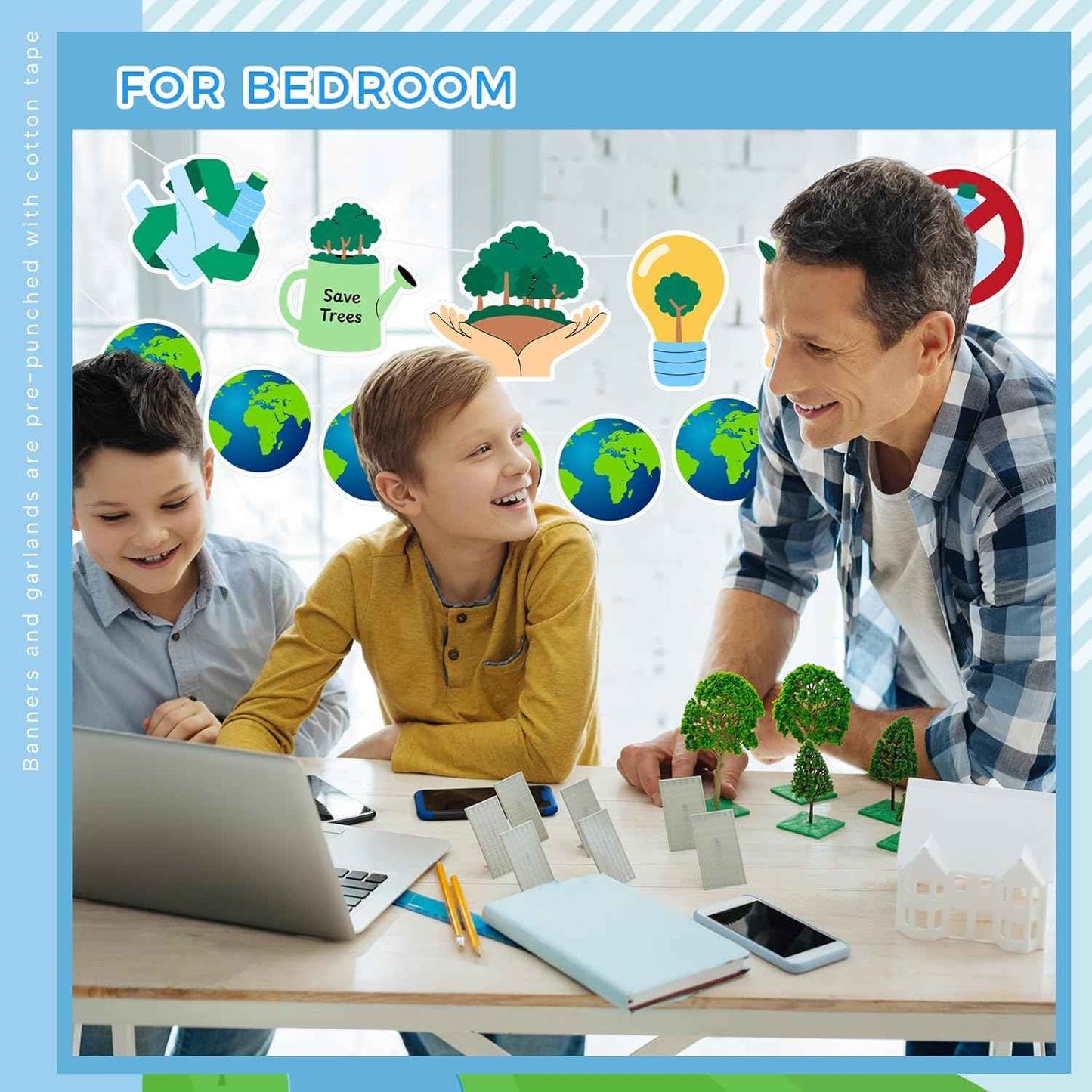 Epakh Earth Day Decorations Happy Earth Day Banner Garland Kit for School Classroom & Home Environmental Events Favors for Travel Theme Environmental Party