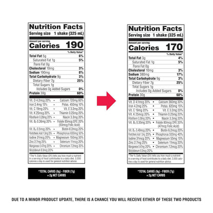 Atkins Strong High Protein Shake, 30g Protein, 7g Prebiotic Fiber, 1g Sugar, GLP-1 Support, Muscle & Gut Health Support Complex