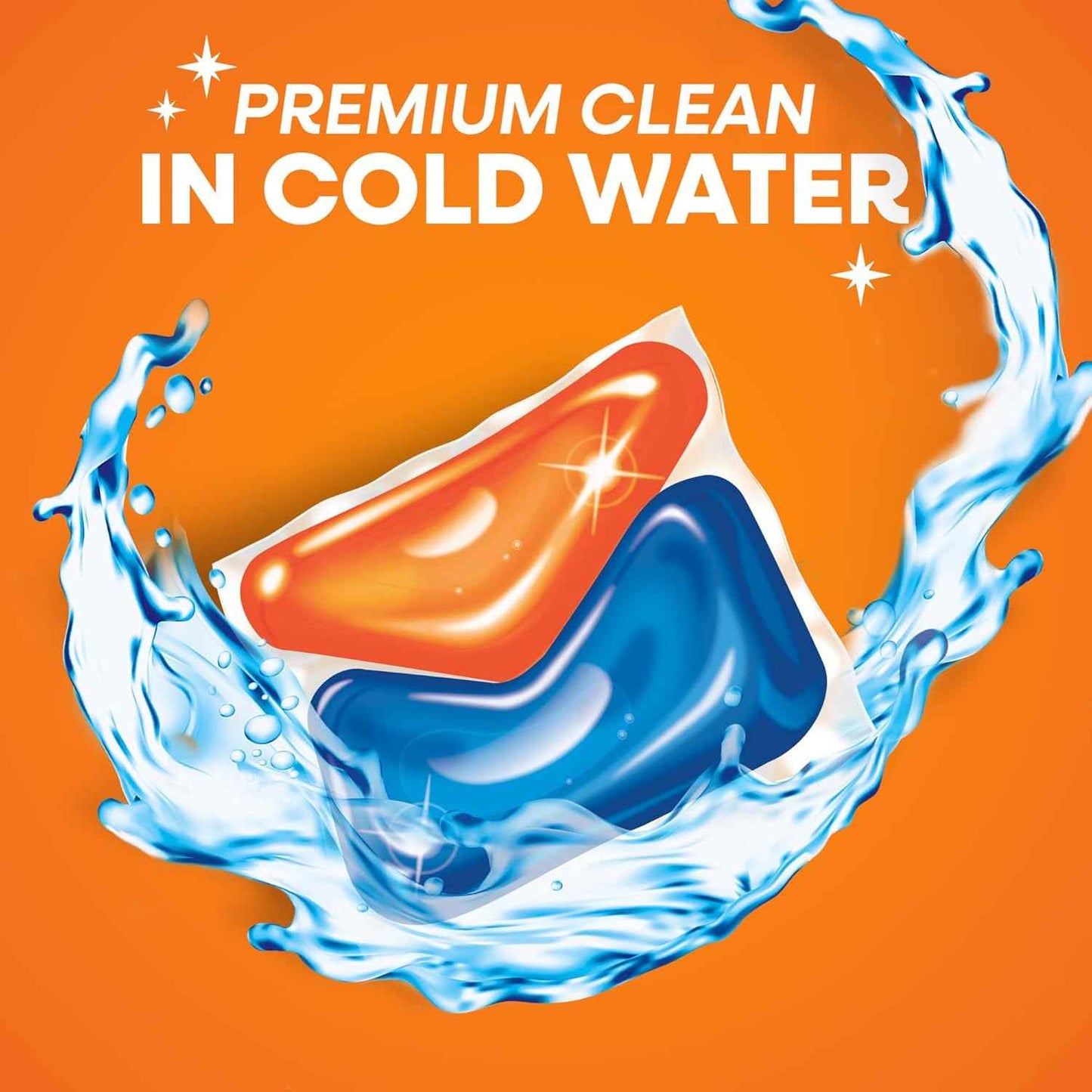Persil Ultra Pacs Advanced Clean Oxi+Odor Power Laundry Detergent, 57 Count, No Mess, Single-Dose Laundry Soap, Fights Tough Stains & Odors, All Water Temperatures, HE Safe