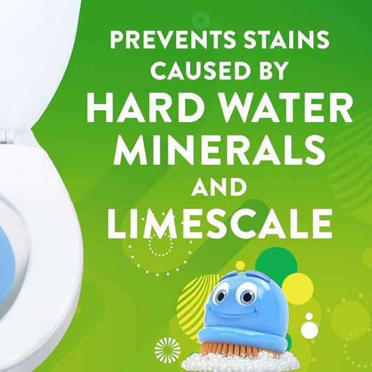 Scrubbing Bubbles Continuous Clean Toilet Drop-Ins, Automatic Blue Toilet Bowl Cleaner, Septic-Safe Tank Tablets Remove Hard Water Minerals & Limescale, Stain & Smell Protection, 3 Count