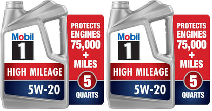Mobil 1 Advanced Fuel Economy Full Synthetic Motor Oil 0W-20, 5 Quart