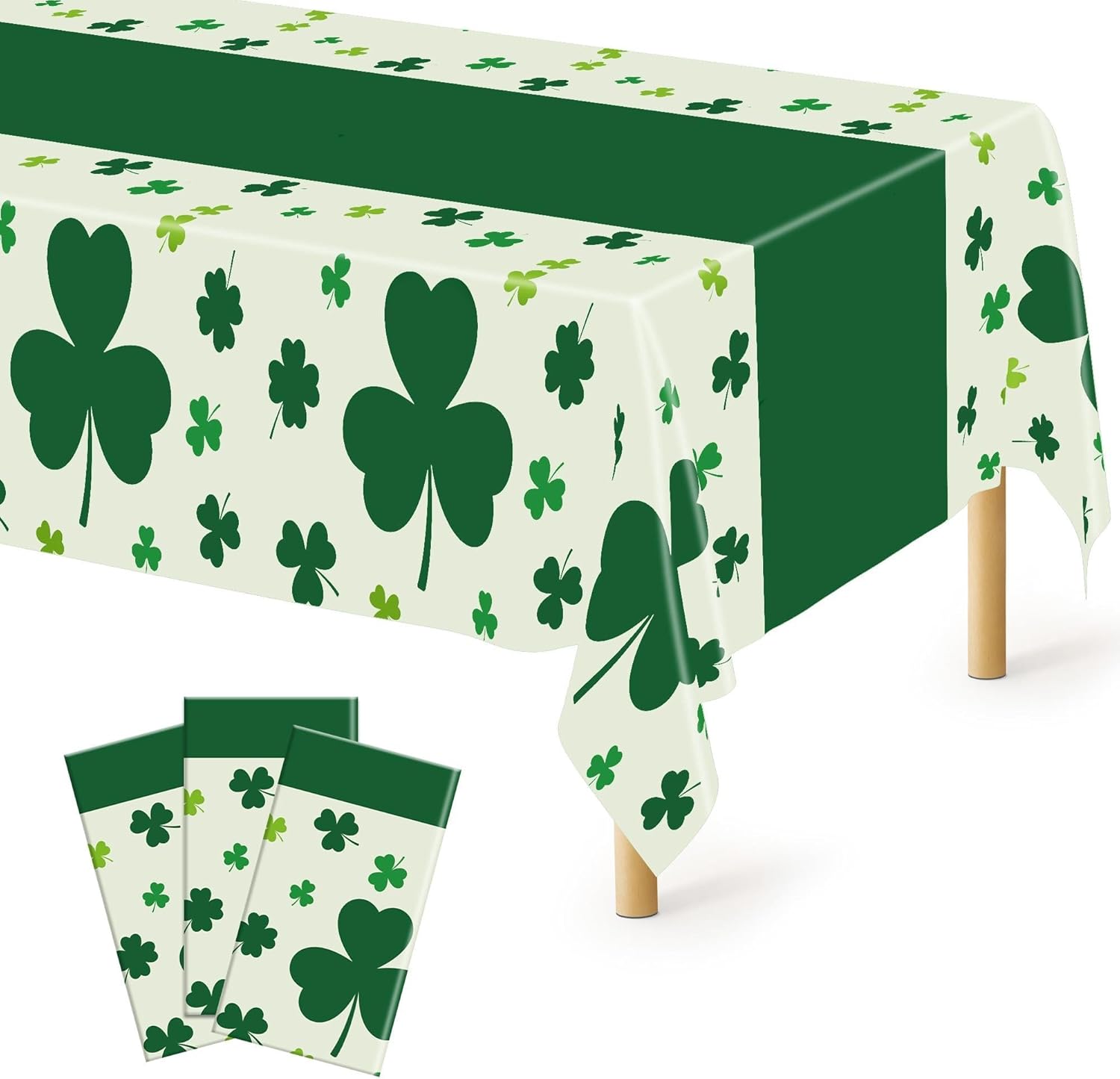 QZYL_3_Pack_St_Patricks_Day_Decorations,_108"_X_54"_St_Patricks_Day_Tablecloth,_Disposable_Plastic_Shamrock_Green_Tablecloths_Grass_Table_Cover,_Irish_Holiday_Table_Cloth_for_Shamrock_Party_Supplies