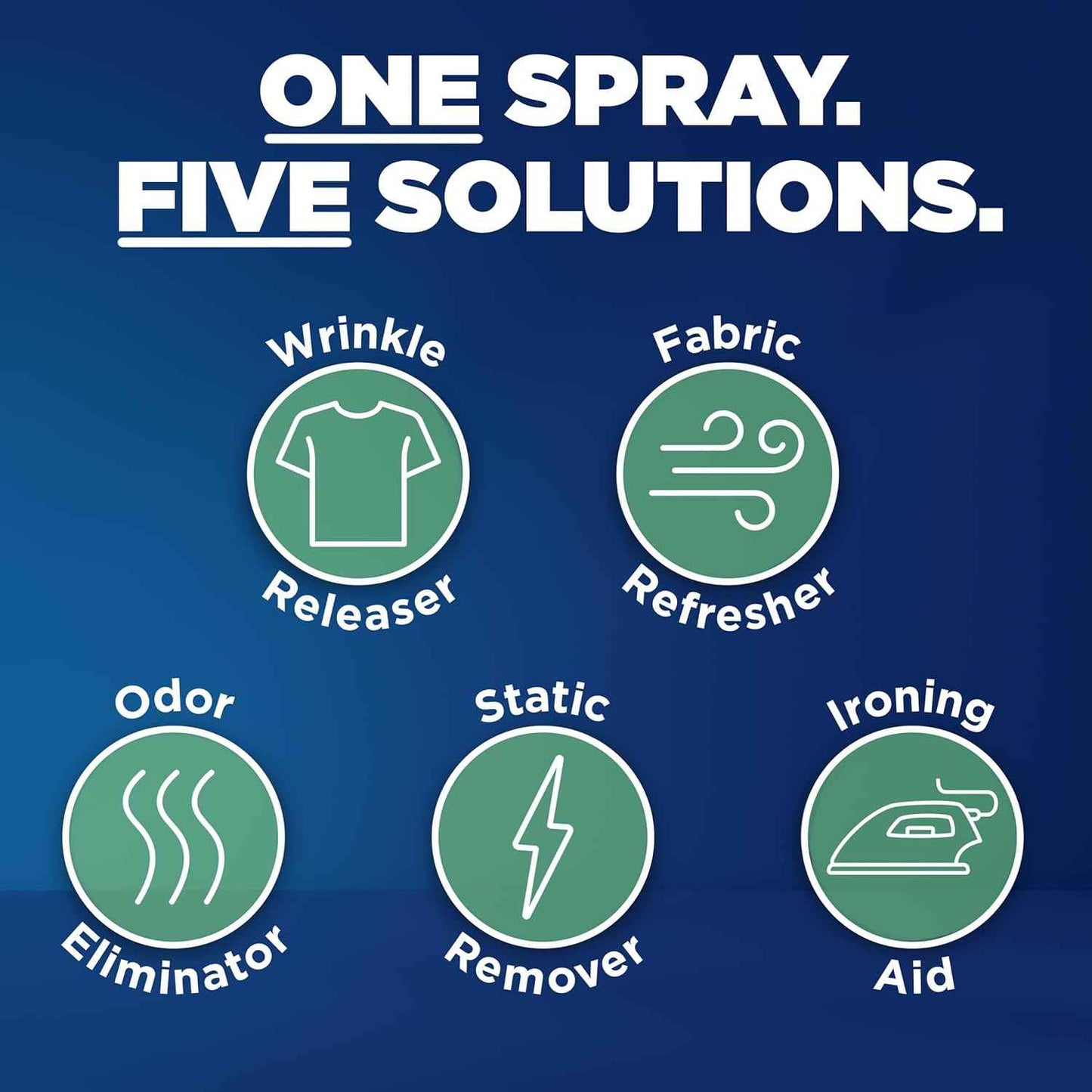 Downy Wrinkle Releaser Spray, All In One Formula, Removes Wrinkles, Static and Odor Eliminator, Crisp Linen Scent, 33.8 Fl Oz