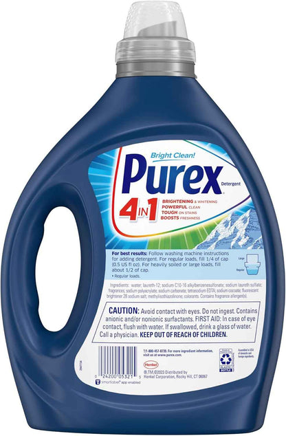 Purex Fresh Mountain Breeze Liquid Detergent – 82.5 fl oz, 165 Loads, Ultra-Concentrated