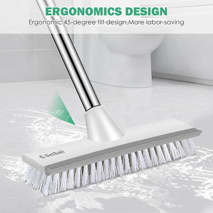 SetSail_Floor_Scrub_Brush_with_51-Inch_Long_Adjustable_Handle_2_in_1_Scrape_Brush_Stiff_Bristle_Floor_Scrubber_for_Cleaning_Shower_Bathroom_Garage_Kitchen_Wall_Deck_Tub_Tile