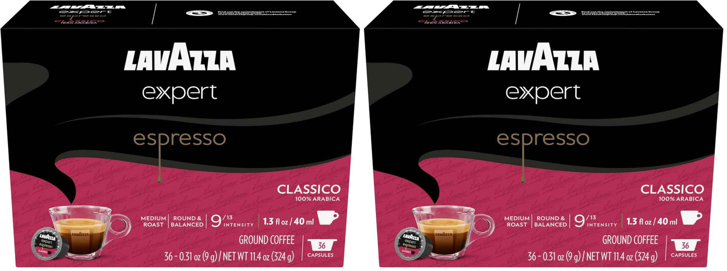 Lavazza Capsules, Medium Roast, 100% Arabica, Compatible with Own Classy Machines