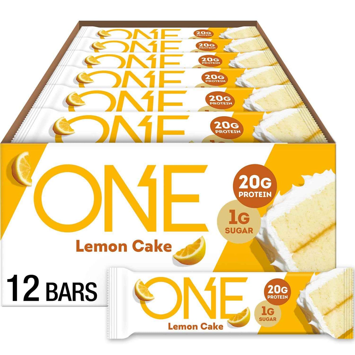 ONE Protein Bars, Gluten Free with 20g Protein and 1g Sugar, Pantry Staples, 2.12 oz
