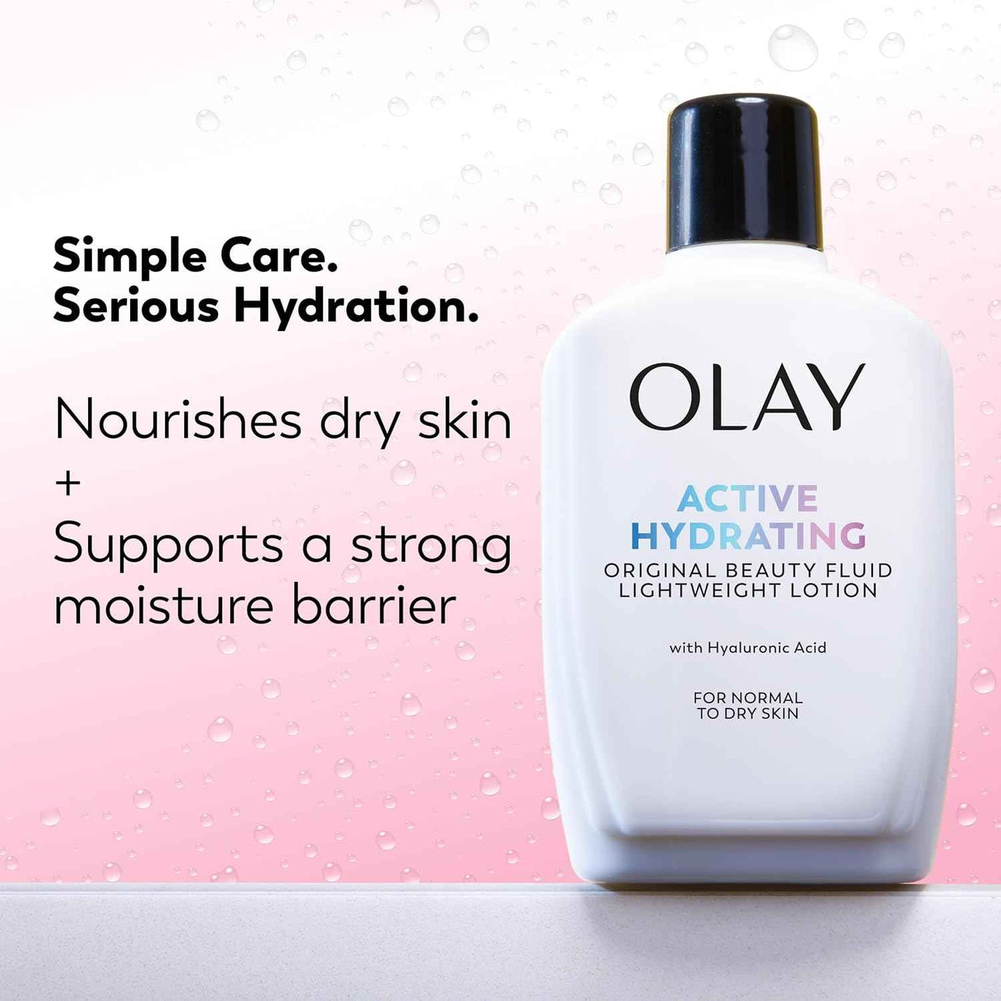 Olay Face Moisturizer, Active Hydrating Beauty Fluid Lotion, Original Facial Moisturizer