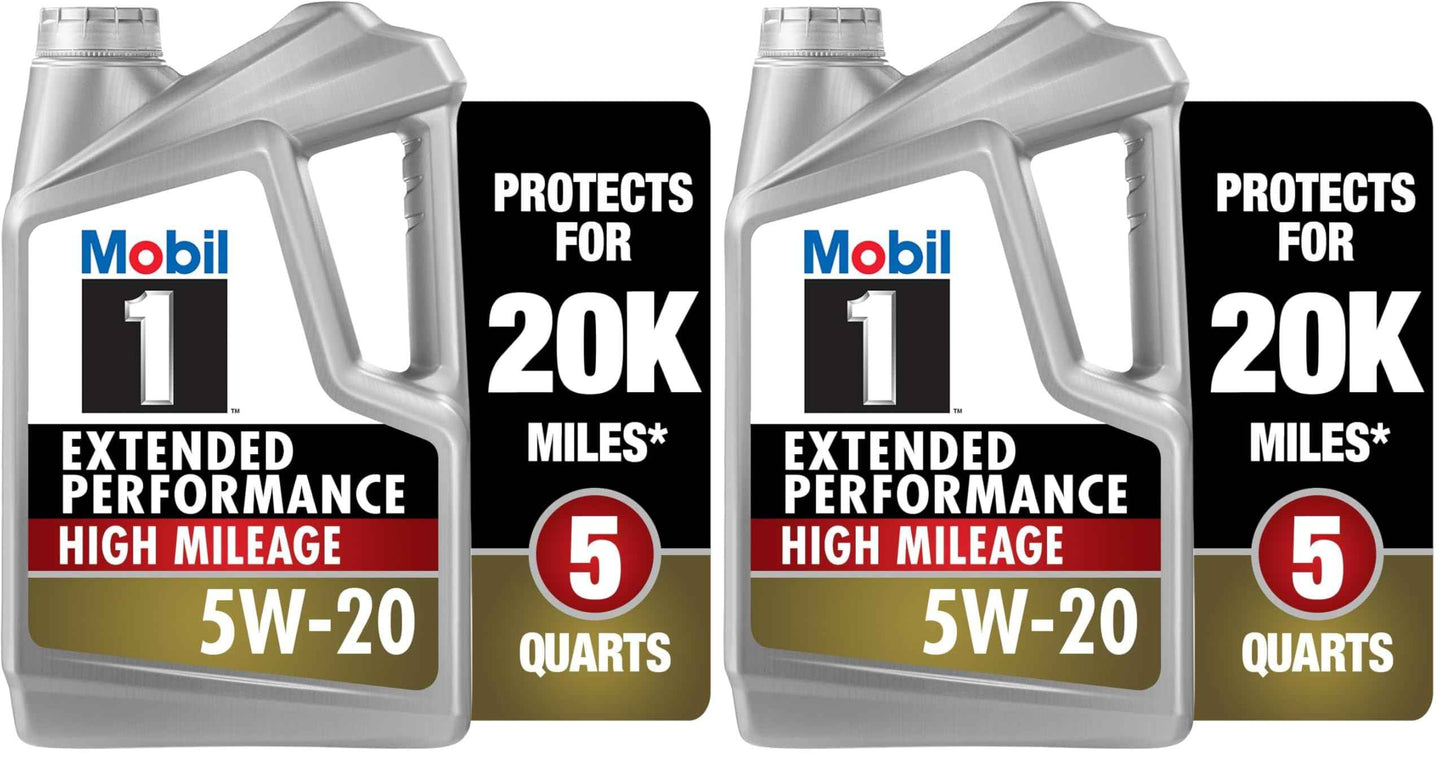 Mobil 1 Advanced Fuel Economy Full Synthetic Motor Oil 0W-20, 5 Quart