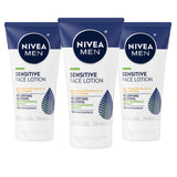 NIVEA MEN Sensitive Face Lotion with SPF 15, Broad Spectrum Sunscreen