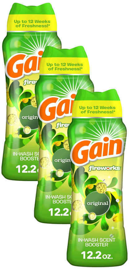 Gain In-Wash Laundry Scent Booster Beads, Original Scent, Fresh Extender + Odor Protection