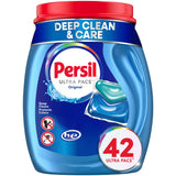 Persil Ultra Pacs Original Everyday Clean Laundry Detergent, No Mess, Single-Dose Laundry Soap, Deep Clean Fabric Care for Colors & Whites, All Water Temperatures, HE Safe