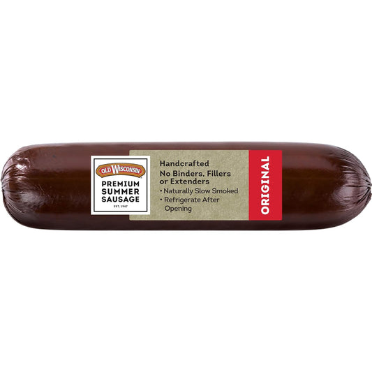 Old_Wisconsin_Premium_Summer_Sausage,_100%_Natural_Meat,_Charcuterie,_Ready_to_Eat,_High_Protein,_Low_Carb,_Keto,_Gluten_Free,_Original_Flavor,_16_Ounce