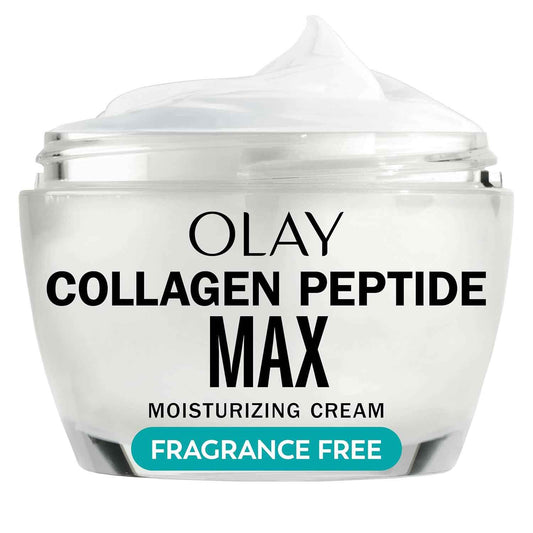 Olay Collagen Peptide Face Moisturizer, Firming Cream for Women, Fragrance-Free, Non-Greasy - Hydrating, Anti-Aging, Anti-Wrinkle, Smoothing of Fine Lines, Tightening Skin Care - Niacinamide, 1.7 Oz