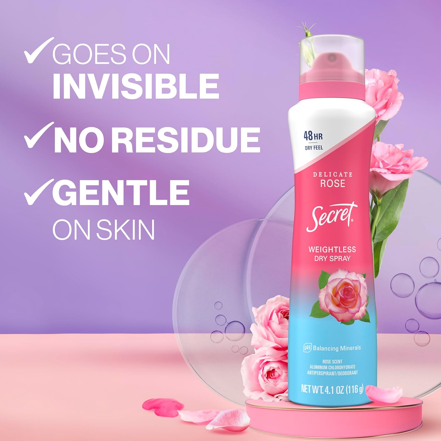 Secret_Dry_Spray_Antiperspirant_Deodorant_for_Women,_48hr_Weightless_Sweat_&_Odor_Protection,_Gentle_on_Skin,_Wild_Rose_&_Argan_Oil_Scent,_4.1_oz
