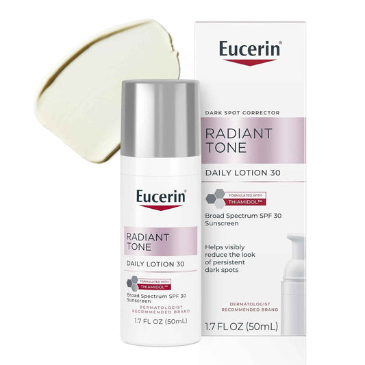 Eucerin Radiant Tone Daily Face Lotion with SPF 30, Dark Spot Corrector with Thiamidol, Face Moisturizer, All Skin Types, 1.7 Fl Oz Bottle